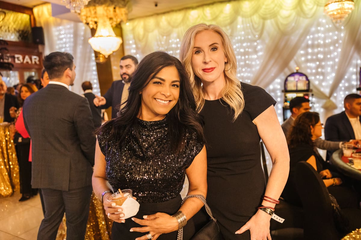 Guests dressed up for the gala evening